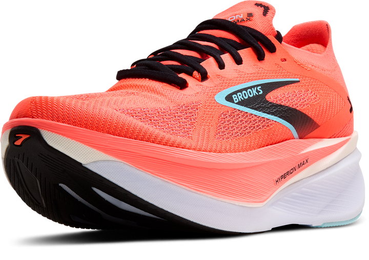 Brooks Mens Hyperion Max 3 - Fiery Coral/Black/Atomizer - Neutral - AW25