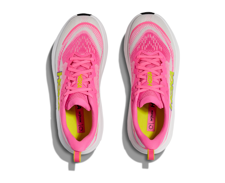 Hoka Womens Skyflow - Neon Rose/Neon Hoka Citrus - Neutral - AW25