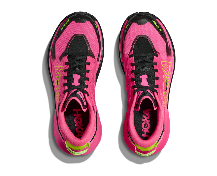 Hoka Womens Mafate 5 - Neon Rose/Black - Trail - AW25