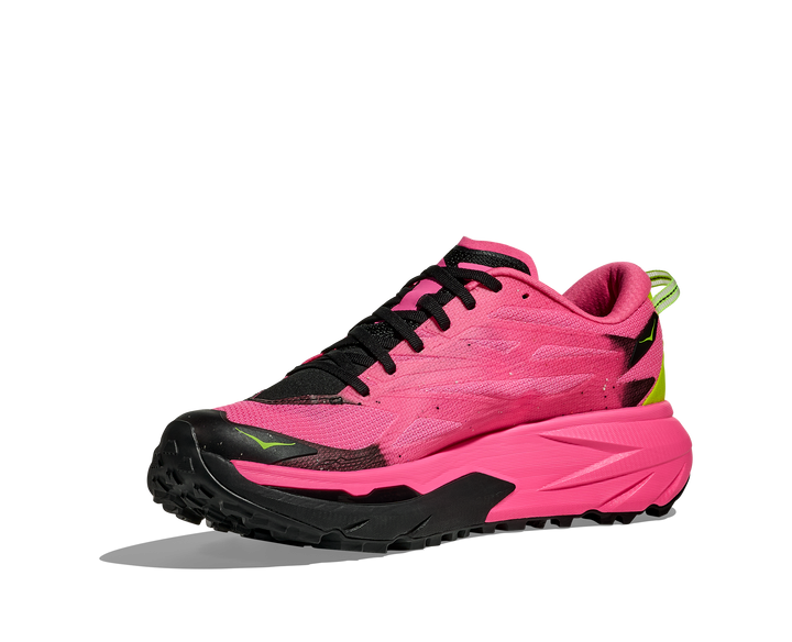 Hoka Womens Mafate 5 - Neon Rose/Black - Trail - AW25