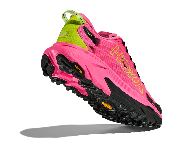 Hoka Womens Mafate 5 - Neon Rose/Black - Trail - AW25