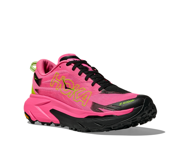 Hoka Womens Mafate 5 - Neon Rose/Black - Trail - AW25