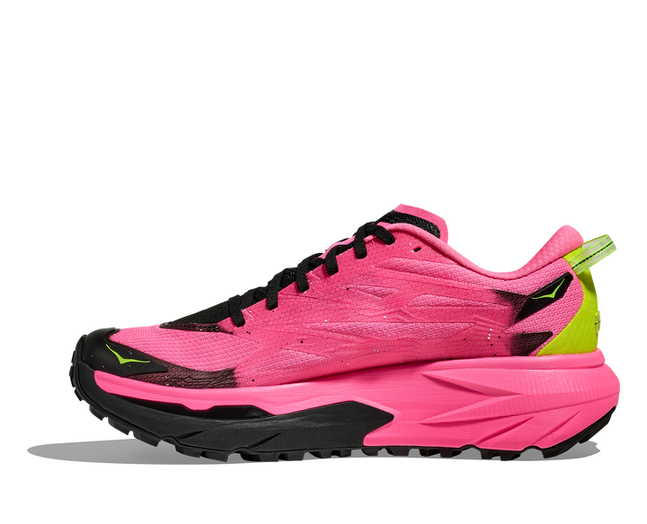 Hoka Womens Mafate 5 - Neon Rose/Black - Trail - AW25