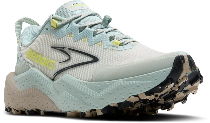 Brooks Womens Caldera 8 - Misty Blue/Coconut/Chateau - Trail - AW25
