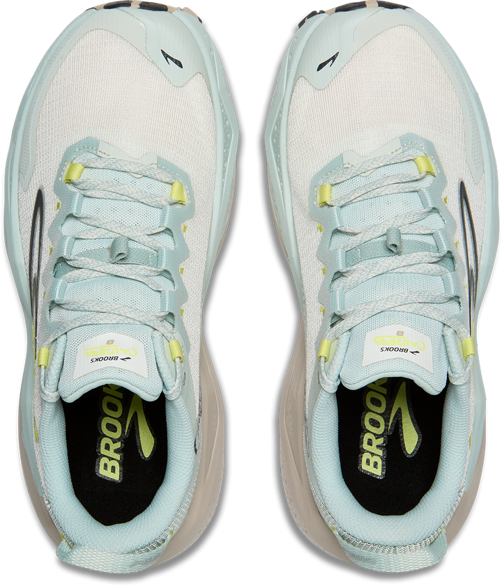 Brooks Womens Caldera 8 - Misty Blue/Coconut/Chateau - Trail - AW25