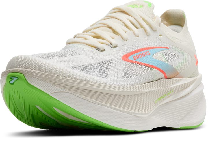 Brooks Womens Hyperion Max 3 - Coconut/Green Gecko/Pink Clay - Neutral - AW25