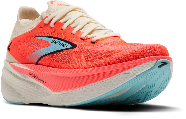 Brooks Womens Hyperion Max 3 - Coconut/Fiery Coral/Atomizer - Neutral - AW25