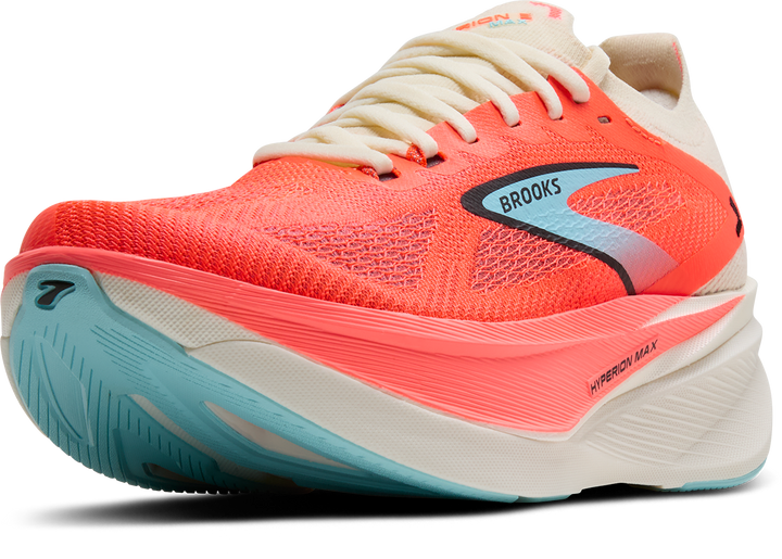 Brooks Womens Hyperion Max 3 - Coconut/Fiery Coral/Atomizer - Neutral - AW25