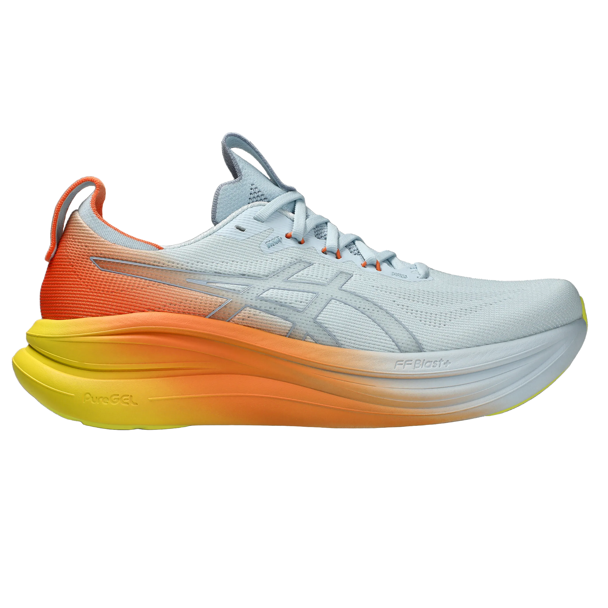 Asics Mens Gel Nimbus 28 - Sky/Sun Peach | Run North West Asics Mens Gel Nimbus 28 - Sky/Sun Peach | Run North West