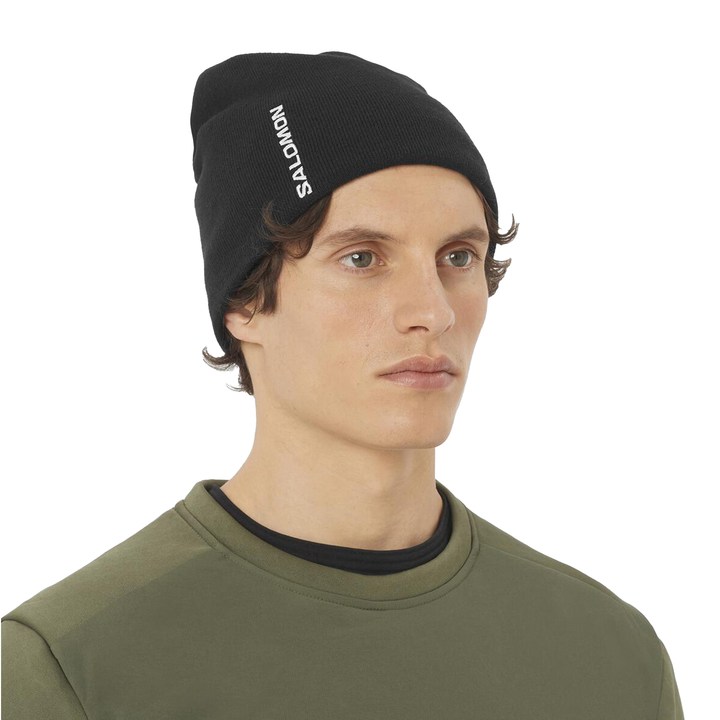 Salomon Graphic Beanie - Deep Black