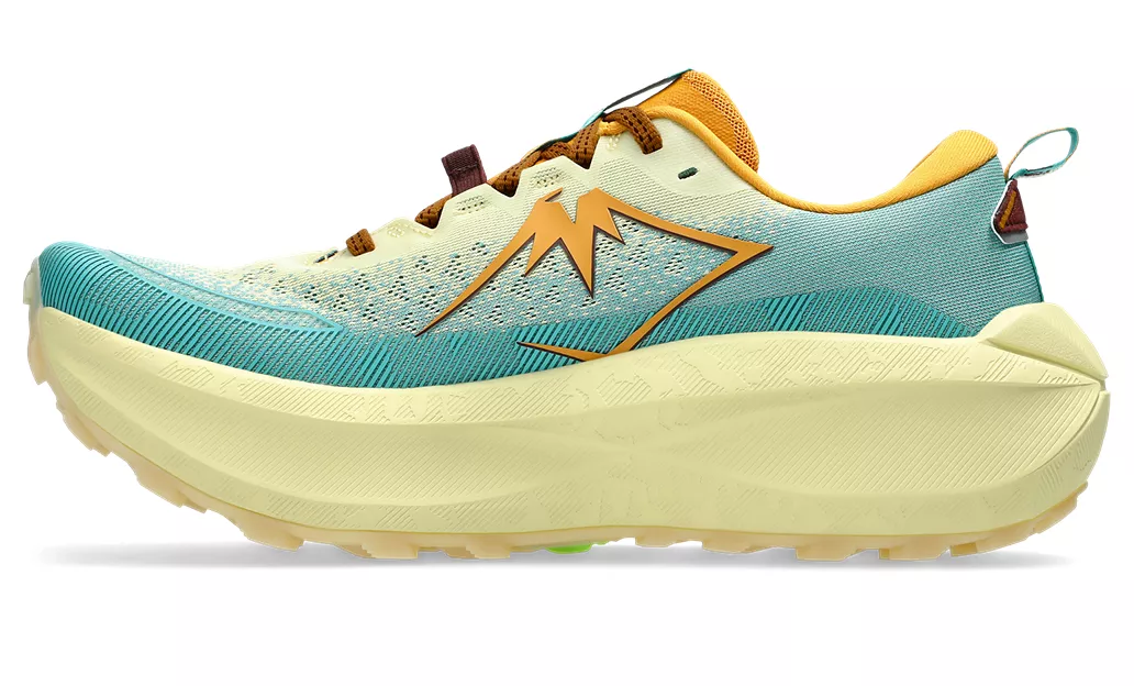 Asics Mens Trabuco Max 4 - Wheat Yellow/Dark Red Planet - Trail - AW25