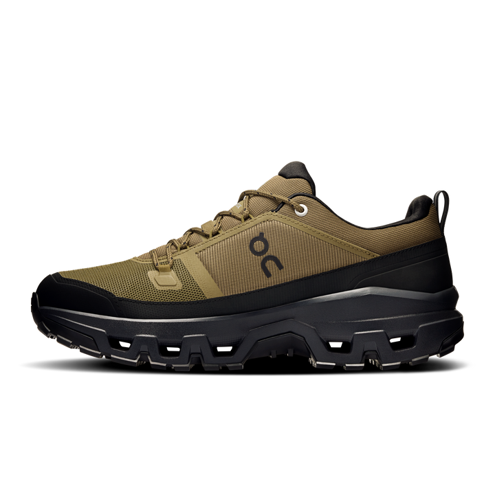 ON Mens Cloudrock Low Waterproof - Hunter/Black - Trail - SS25