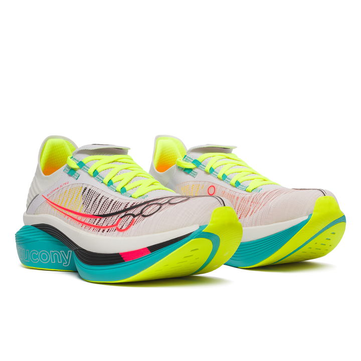 Saucony Unisex Endorphin Elite 2 - White/Mutant - Neutral - AW25