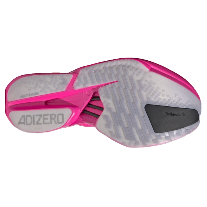 Adidas Mens Adizero Adios Pro 4 - Shock Pink/Zero Metallic/Aurora Plum - Neutral - AW25
