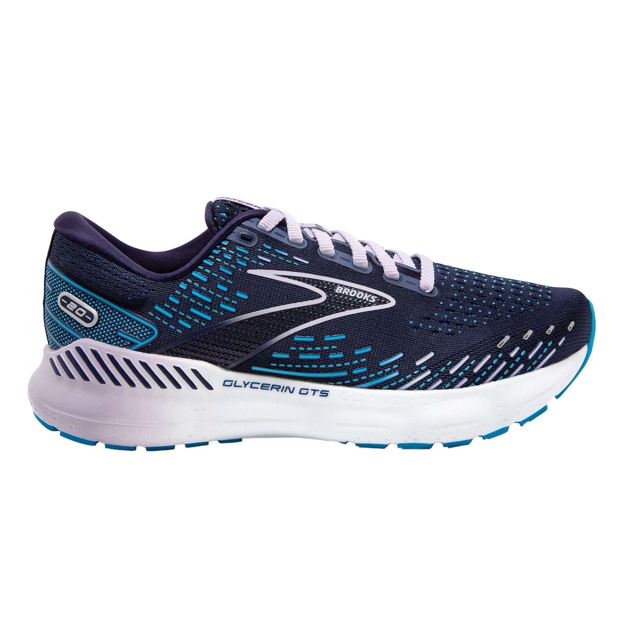 Brooks Womens Glycerin GTS 20 - Peacoat/Ocean/Pastel Lilac - Stability