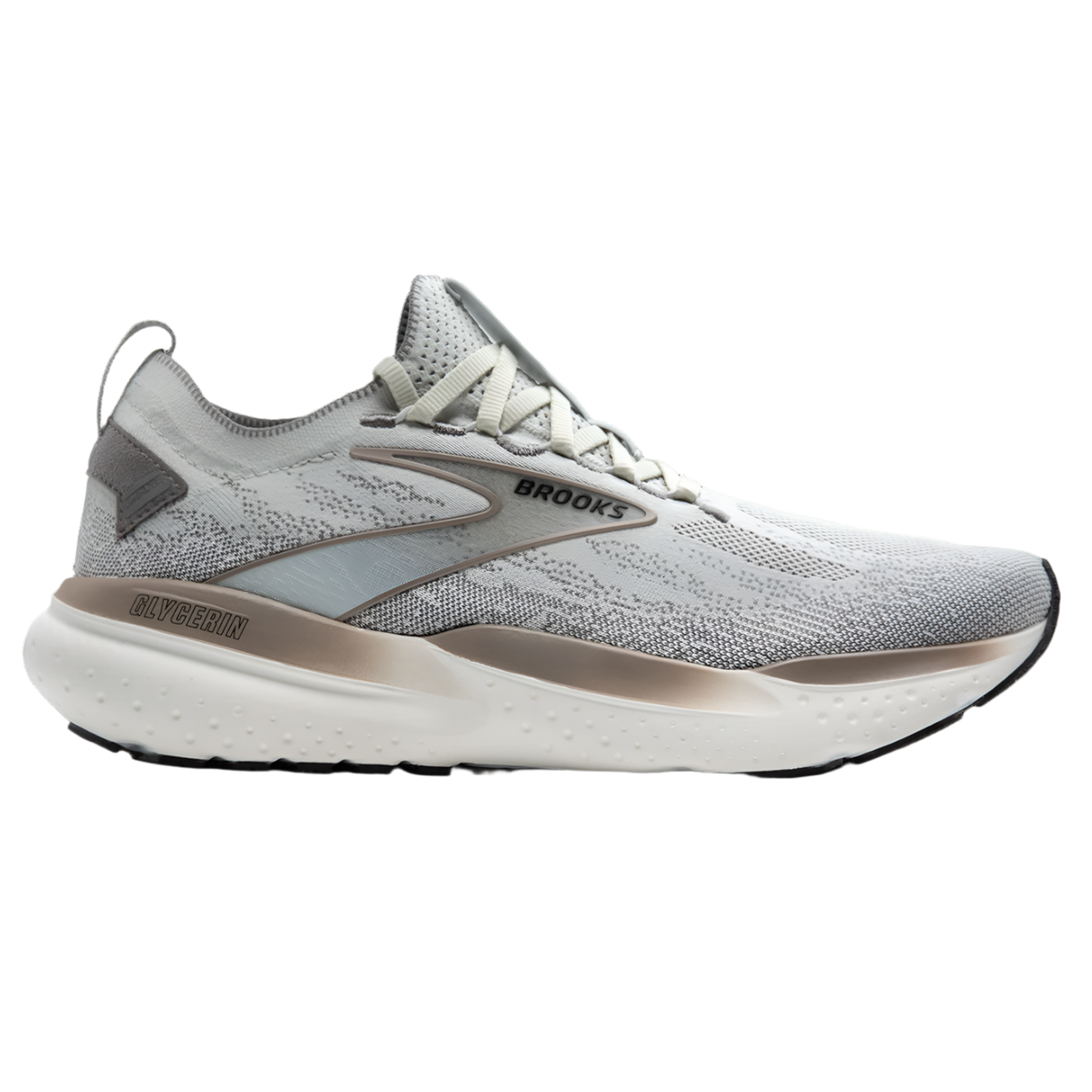Brooks Mens Glycerin StealthFit 21 Grey/Frost Grey/Champagne