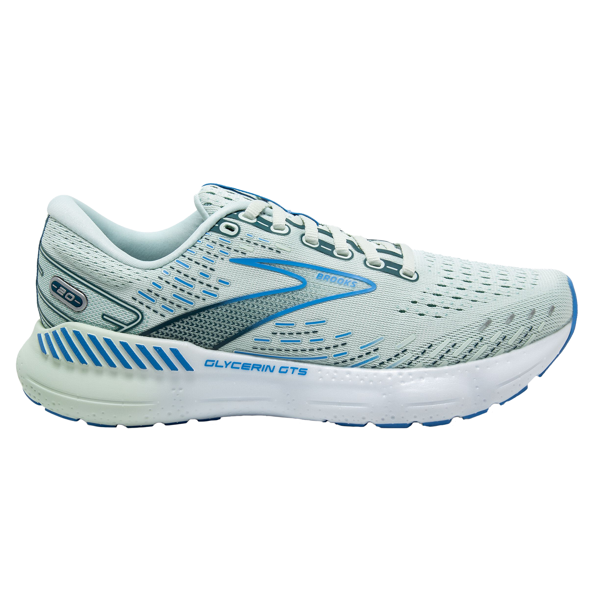 Brooks Womens Glycerin GTS 20 - Blue Glass/Marina/Legion Blue - Stability