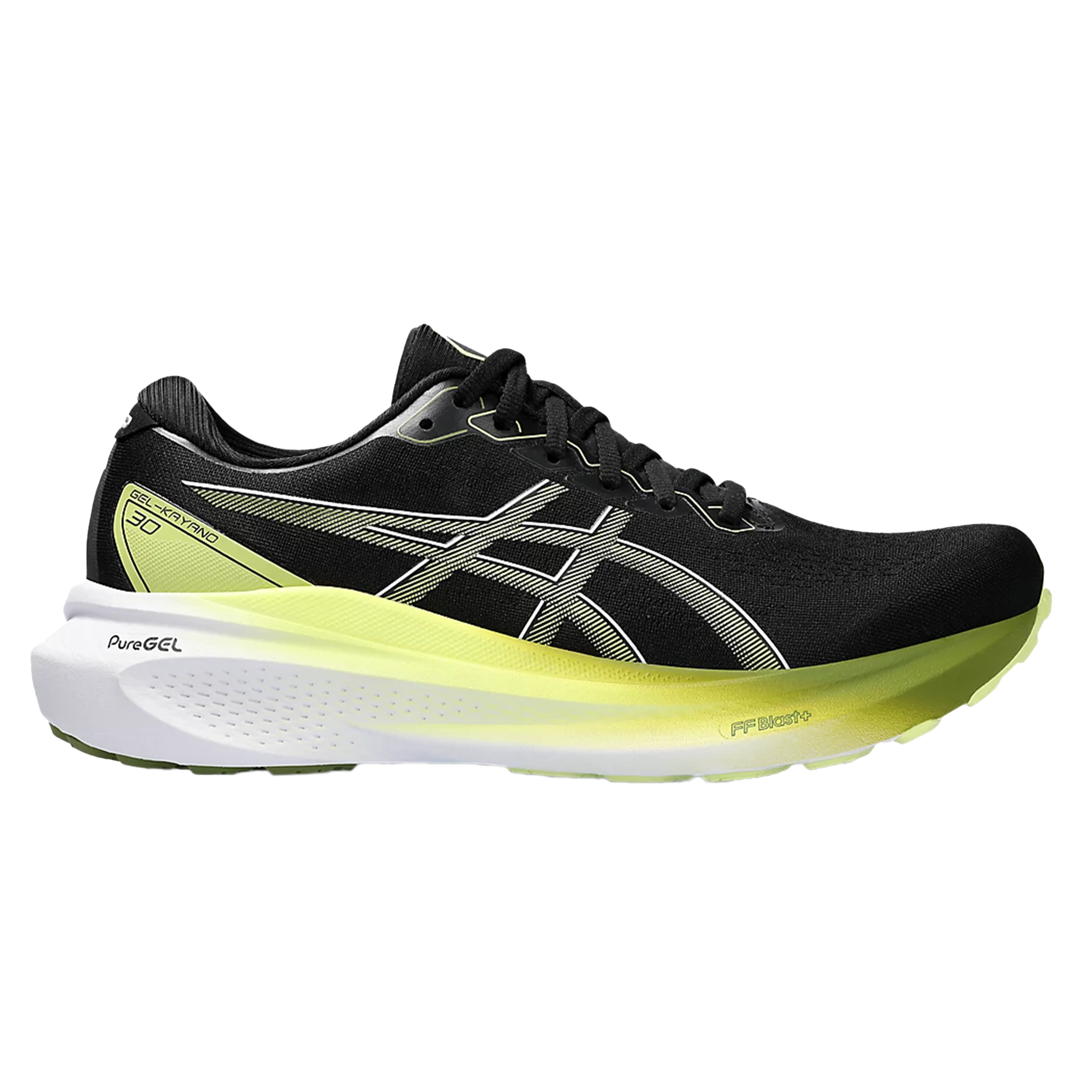 Asics Mens Gel Kayano 30 - Black/Glow Yellow - Stability