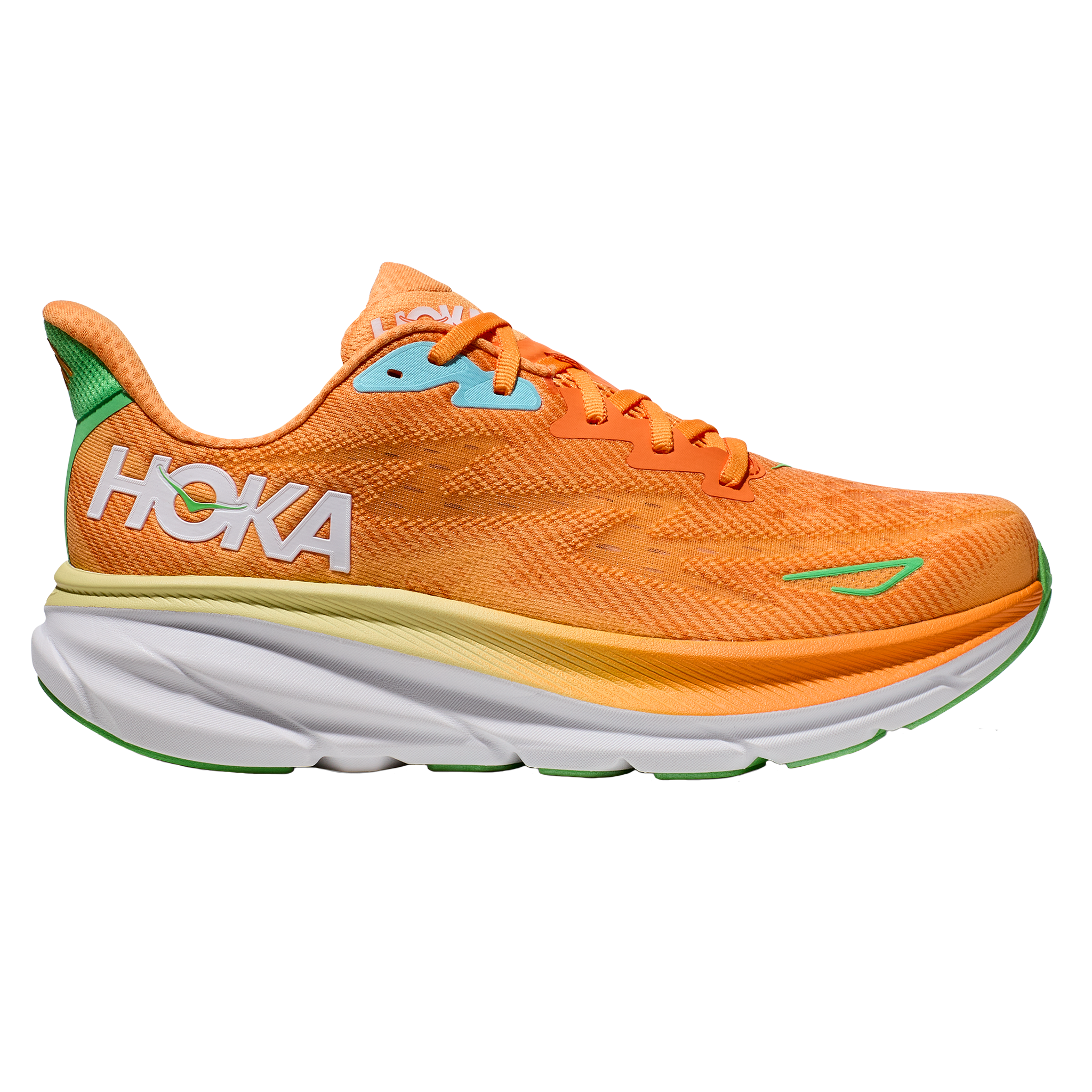 Hoka Mens Clifton 9 - Solar Flare/Sherbet - Neutral