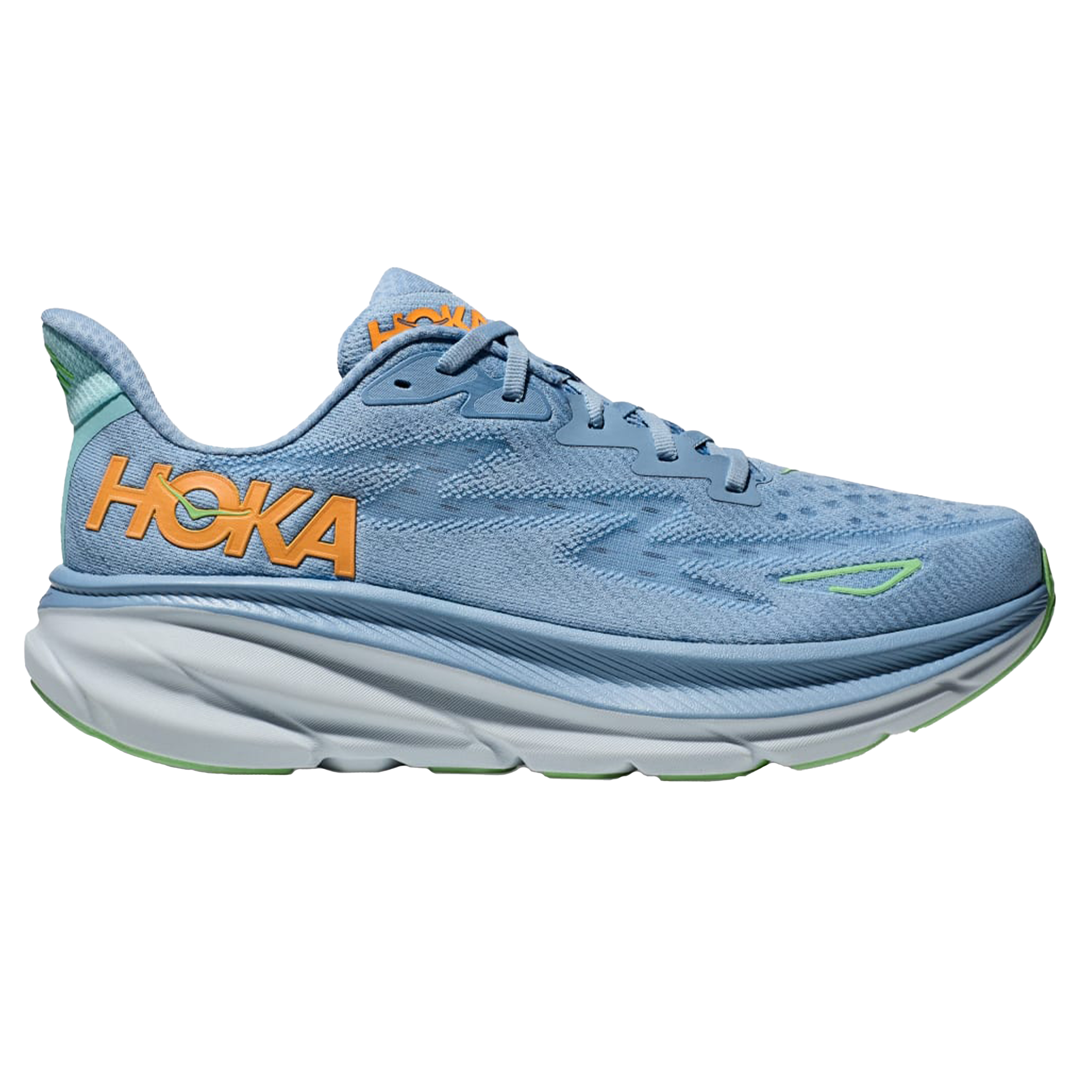 Hoka Mens Clifton 9 Wide - 2E Width - Dusk/Illusion - Neutral