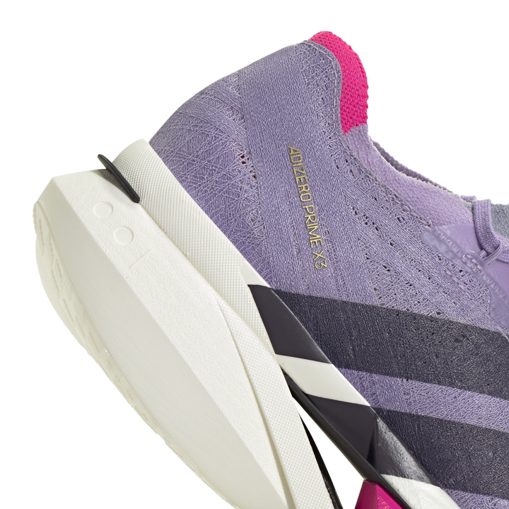 Adidas Mens Adizero Prime X3 Strung - Powder Plum/Aurora Black/Shock Pink - Neutral - AW25