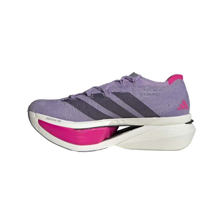 Adidas Mens Adizero Prime X3 Strung - Powder Plum/Aurora Black/Shock Pink - Neutral - AW25