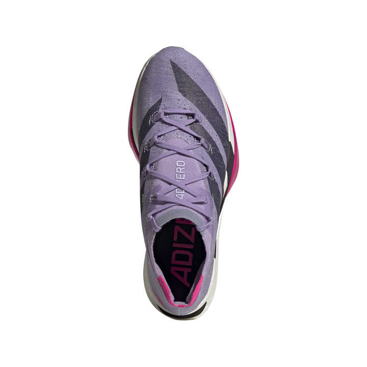 Adidas Mens Adizero Prime X3 Strung - Powder Plum/Aurora Black/Shock Pink - Neutral - AW25