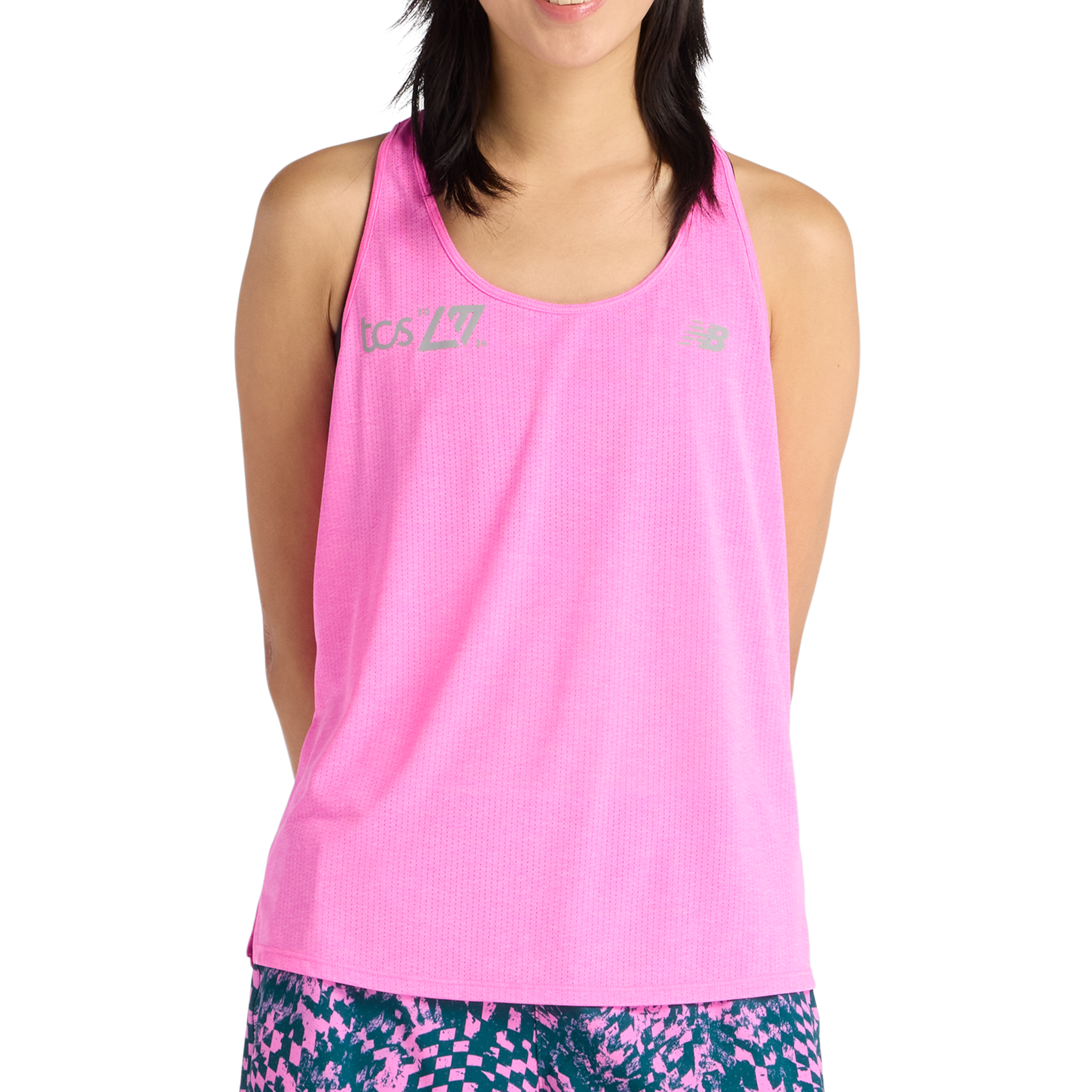 New Balance Womens London Edition RC Essential Tank - Pink Heat