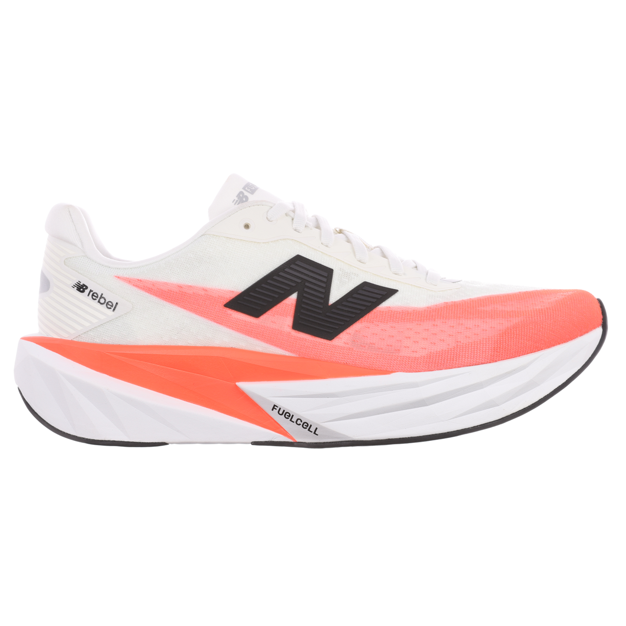 New Balance Mens FuelCell Rebel V5 - Urgent Red/White/Sea Salt - Neutral - AW25 New Balance Mens FuelCell Rebel V5 - Urgent Red/White/Sea Salt - Neutral - AW25