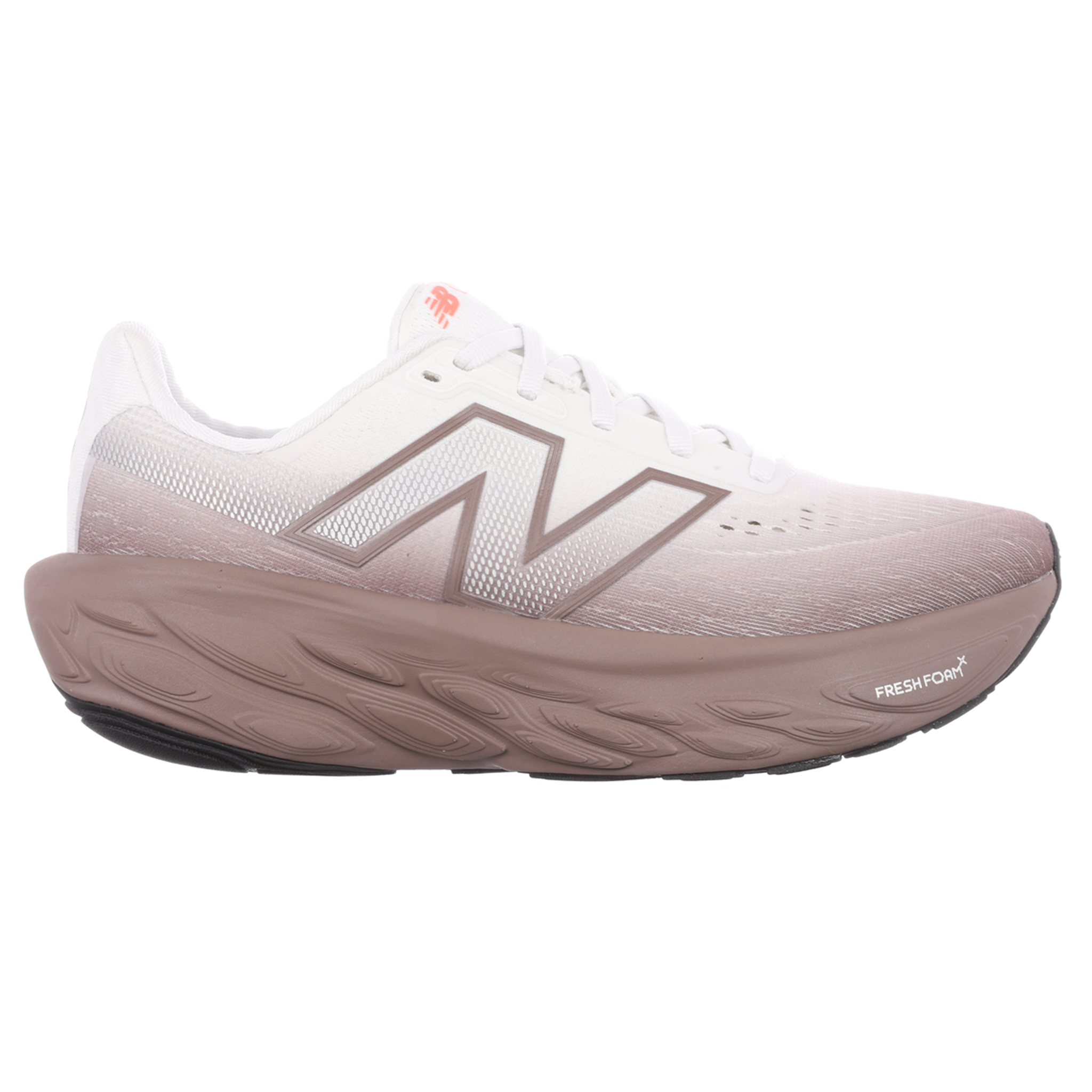 New Balance Womens 1080V14 - Earth Shadow/Reflection/Urgent Red - Neutral - AW25 New Balance Womens 1080V14 - Earth Shadow/Reflection/Urgent Red - Neutral - AW25