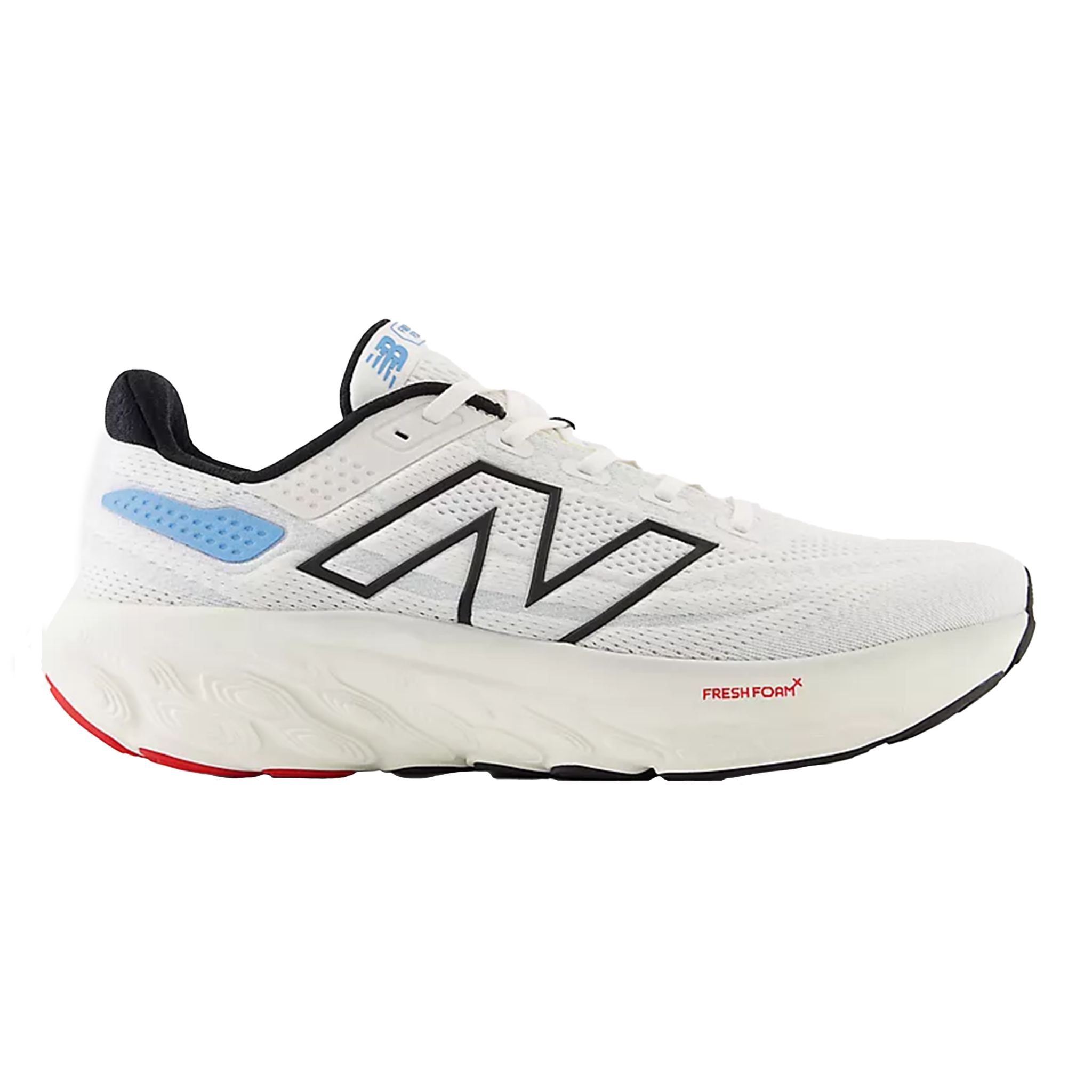 New Balance Mens 1080V13 - White/Black/Coastal Blue/Ginger Lemon - Neutral