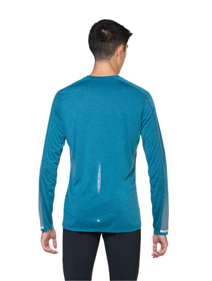 RonHill Mens Tech Reflect L/S Tee - Deep Teal/Reflect