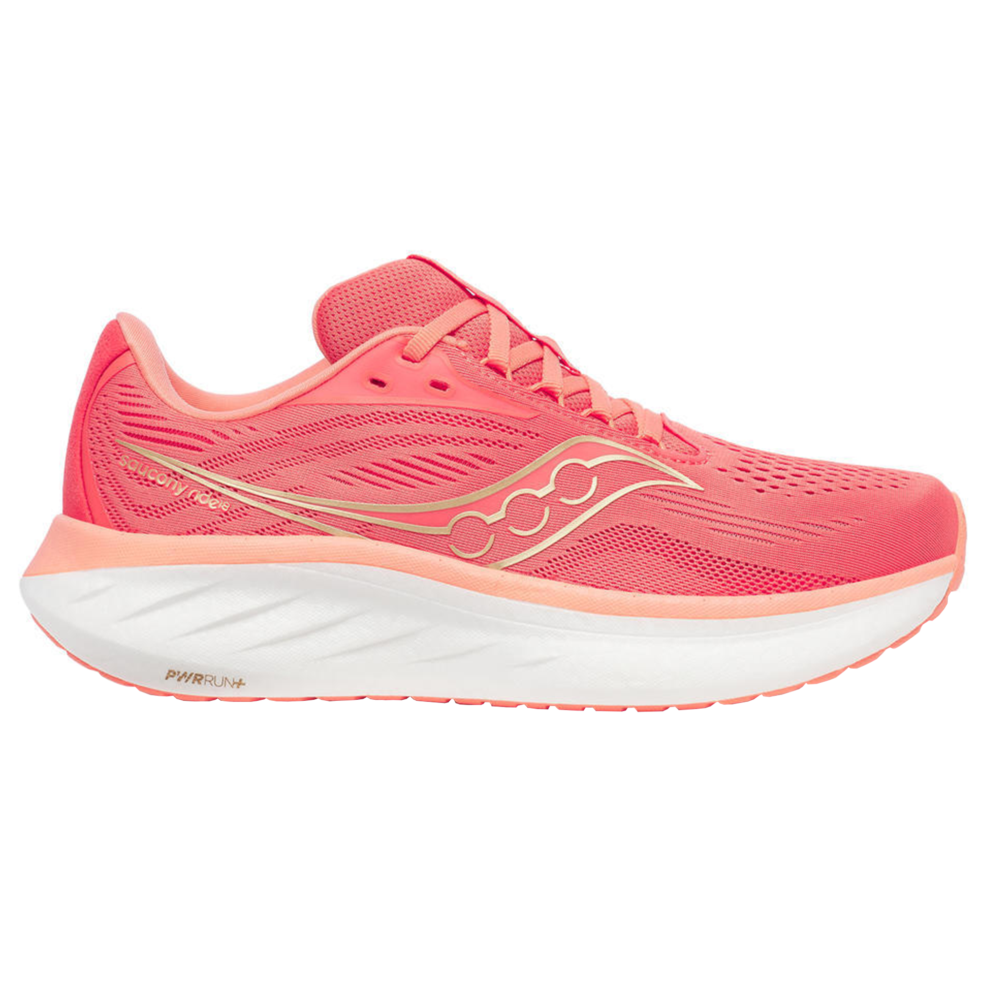 Saucony Womens Ride 18 Coral/Salmon Run North West