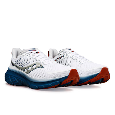 Saucony Mens Guide 17 - White/Navy - Stability