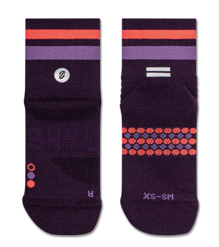 SHYU Racing Half Crew Socks - Purple/Grape/Crimson
