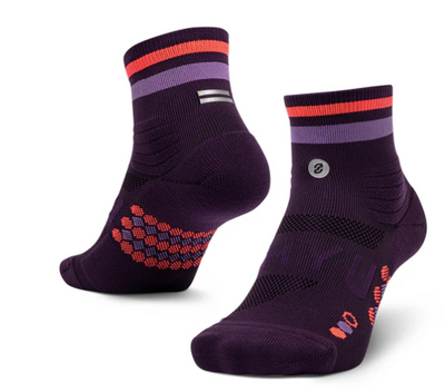 SHYU Racing Half Crew Socks - Purple/Grape/Crimson