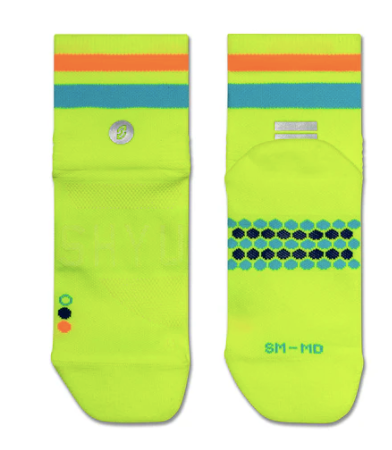SHYU Racing Half Crew Socks - Volt/Pacific/Orange