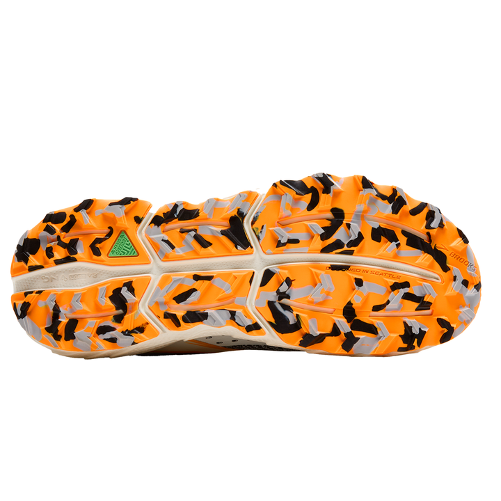 Brooks Mens Cascadia 18 - Black/Blue Wash/Orange - Trail - SS25