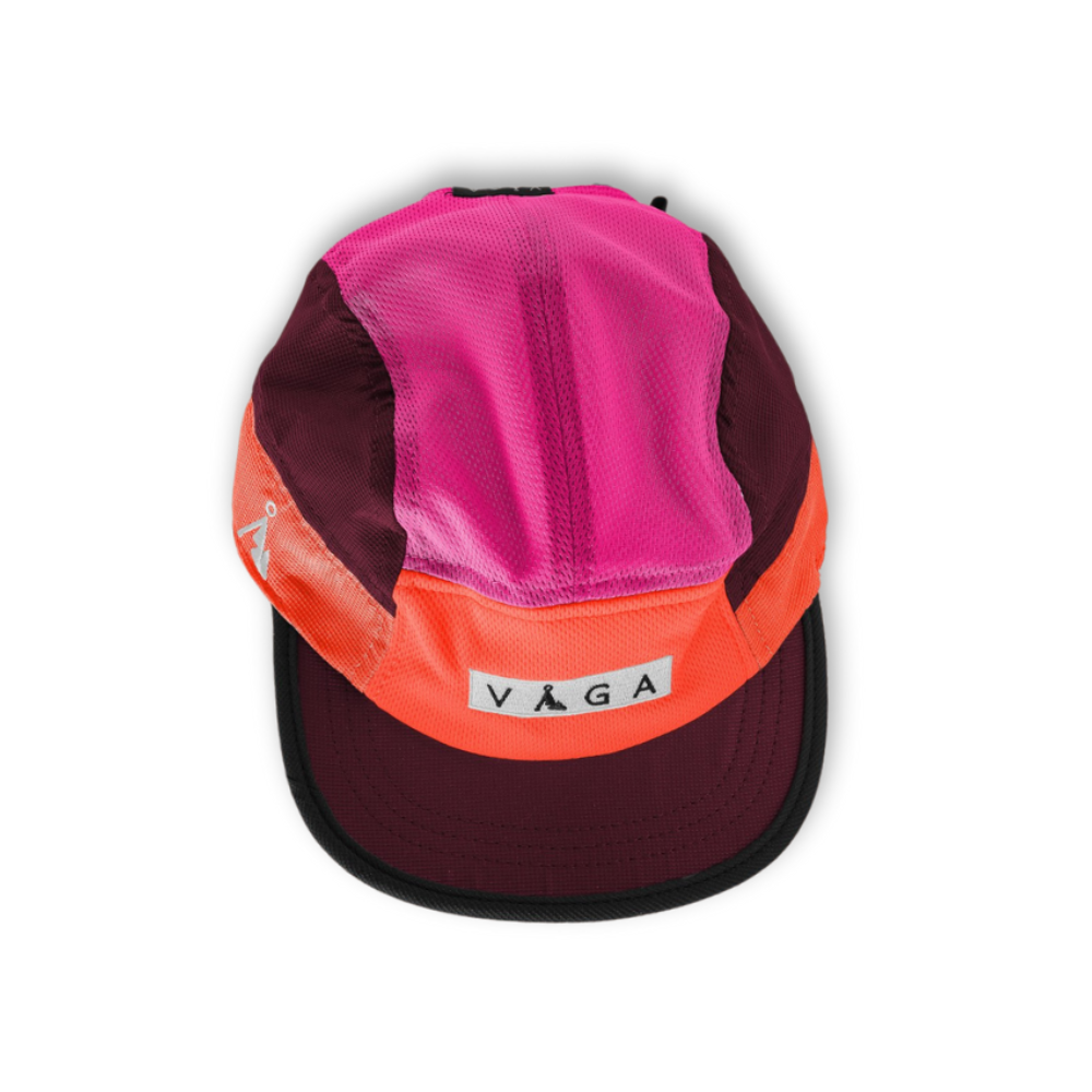 Vaga Feather Racing Cap - Bordo/Neon Orange/Poster Pink