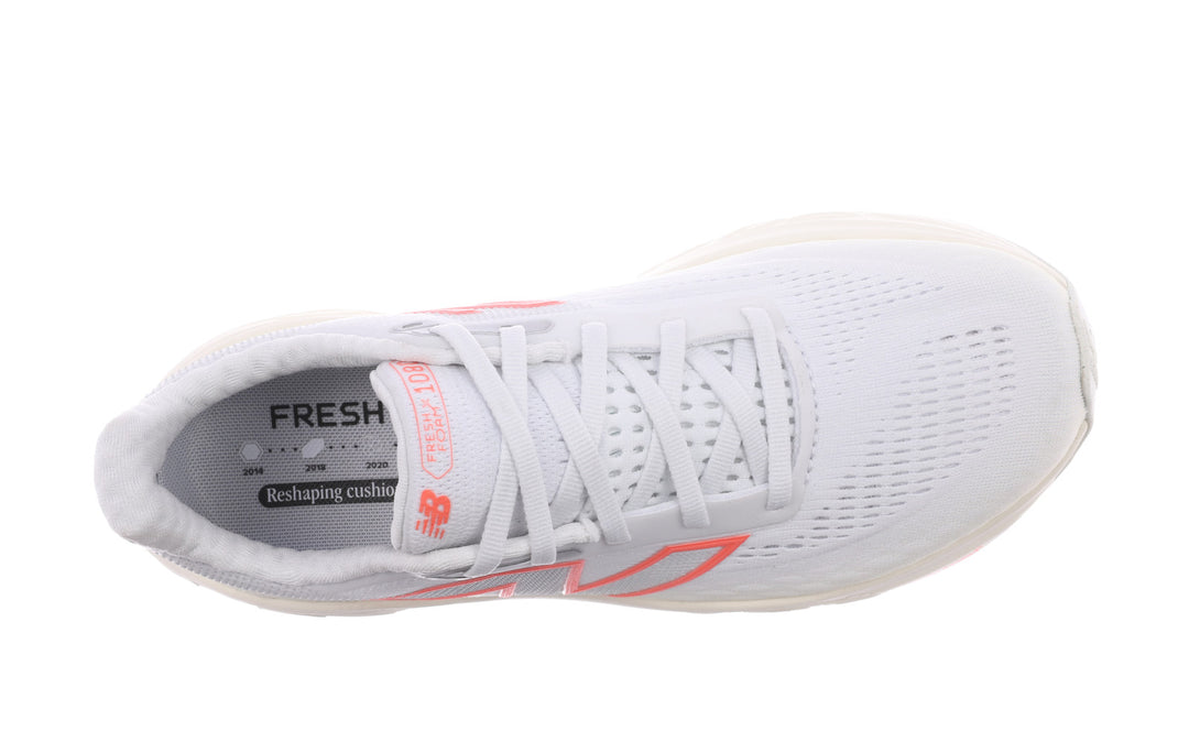 New Balance Womens 1080V14 - White/Angora/Urgent Red - Neutral - AW25