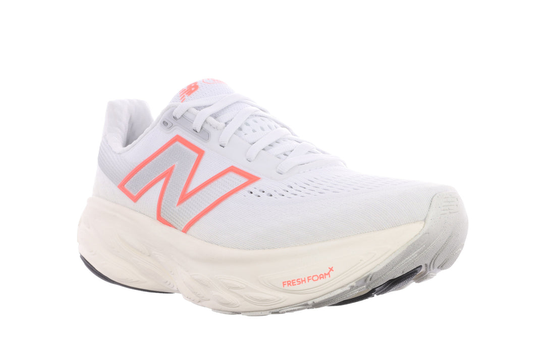 New Balance Womens 1080V14 - White/Angora/Urgent Red - Neutral - AW25