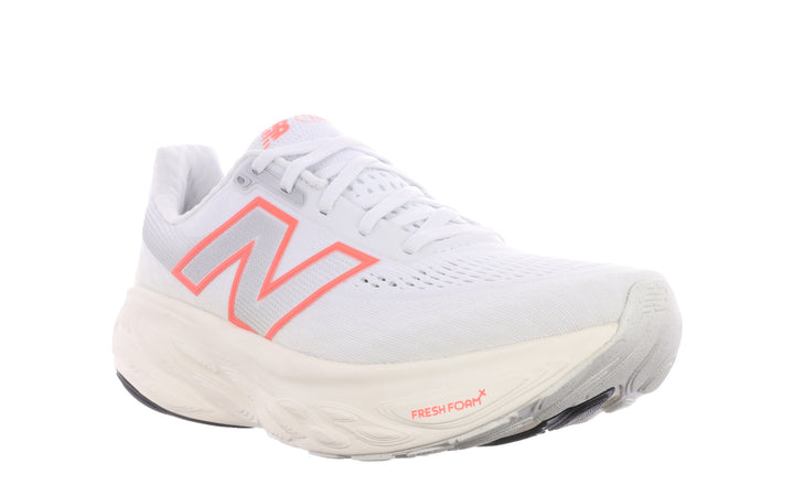 New Balance Womens 1080V14 - White/Angora/Urgent Red - Neutral - AW25