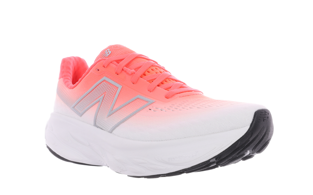 New Balance Womens 1080V14 - Urgent Red/Silver Metallic/Light Silver Metallic - Neutral - AW25