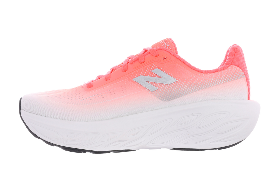 New Balance Womens 1080V14 - Urgent Red/Silver Metallic/Light Silver Metallic - Neutral - AW25