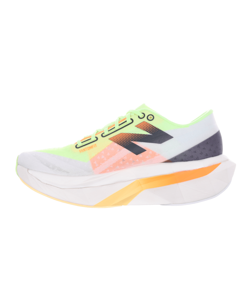 New Balance Womens FuelCell SuperComp Elite V4 - White/Bleached Lime Glo/Hot Mango - Neutral
