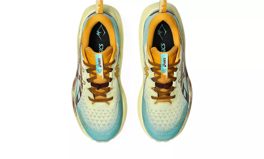 Asics Mens Trabuco Max 4 - Wheat Yellow/Dark Red Planet - Trail - AW25