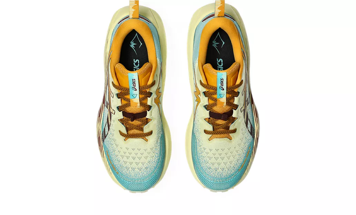 Asics Mens Trabuco Max 4 - Wheat Yellow/Dark Red Planet - Trail - AW25