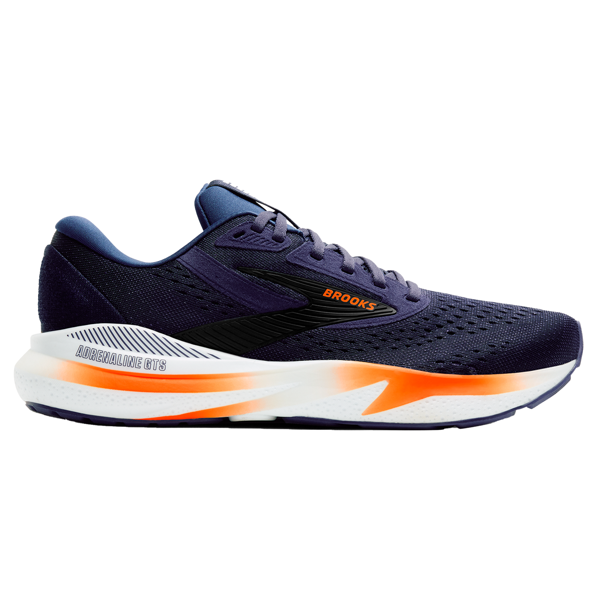 Brooks Mens Adrenaline GTS 24 Peacoat Orange White Stability SS2 Run North West