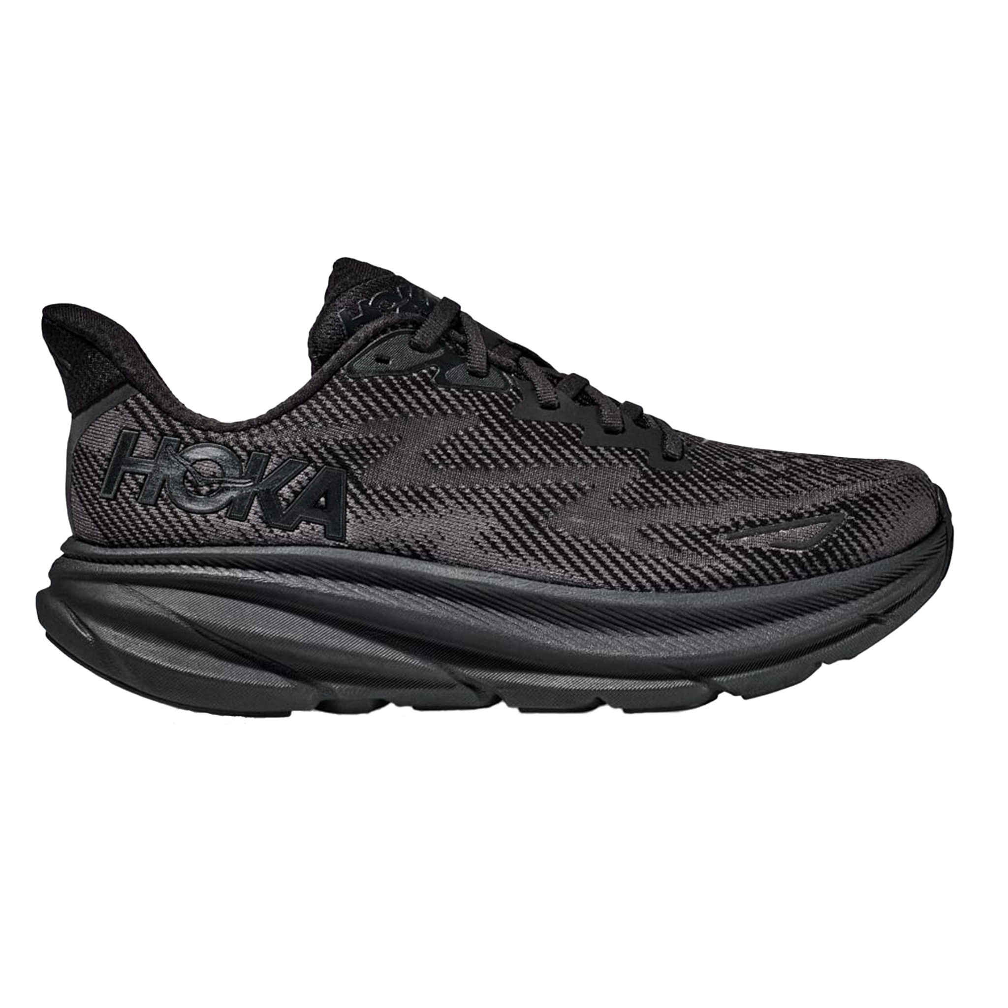 Hoka Mens Clifton 9 - Black/Black - Neutral