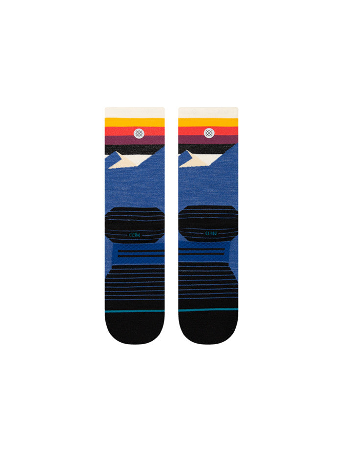 Stance Divided Lines Crew Sock - Blue